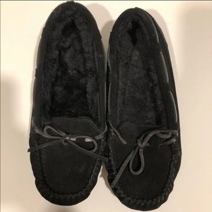 all black moccasins